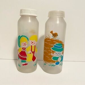 Gerber Baby Bottles 1988 JACK & JILL Little Boy Blue 9oz Vintage Nursery Rhyme
